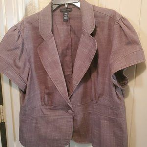 Brown Textured Blazer